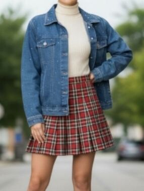 Vintage TY Wear Vintage Y2K Sequin Denim Jean Jacket – Size 12